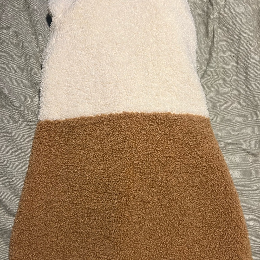 French Connection Cream and Tan Teddy Jacket - Picture 4 of 5